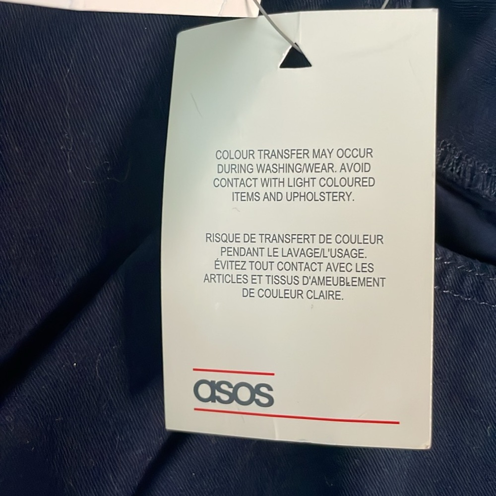 NWT‎ ASOS Navy Flare Pants - Size 6 - Picture 5 of 8